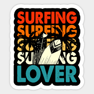 Surfing Lover T Shirt For Women Men Sticker